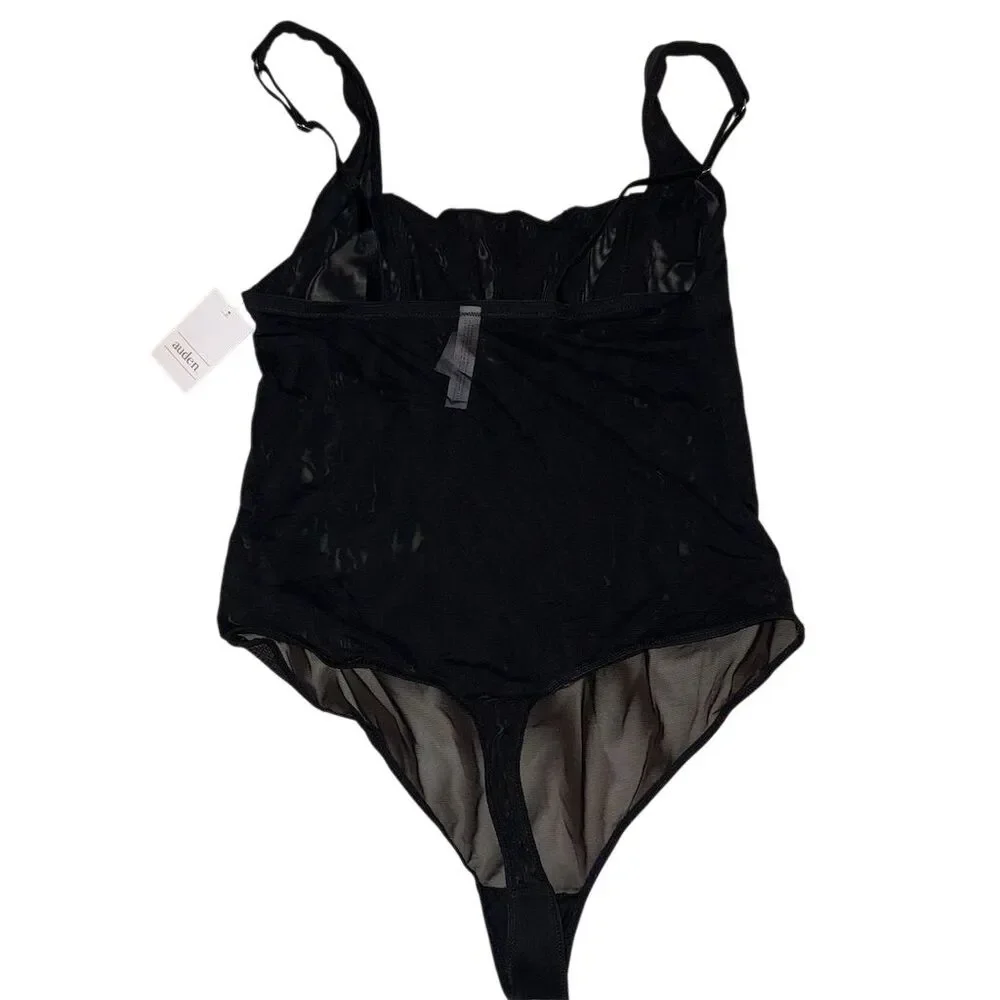 Auden Women's BUNDLE Rhinestone Mesh Bodysuit Black‎ Red Size M Glamorous